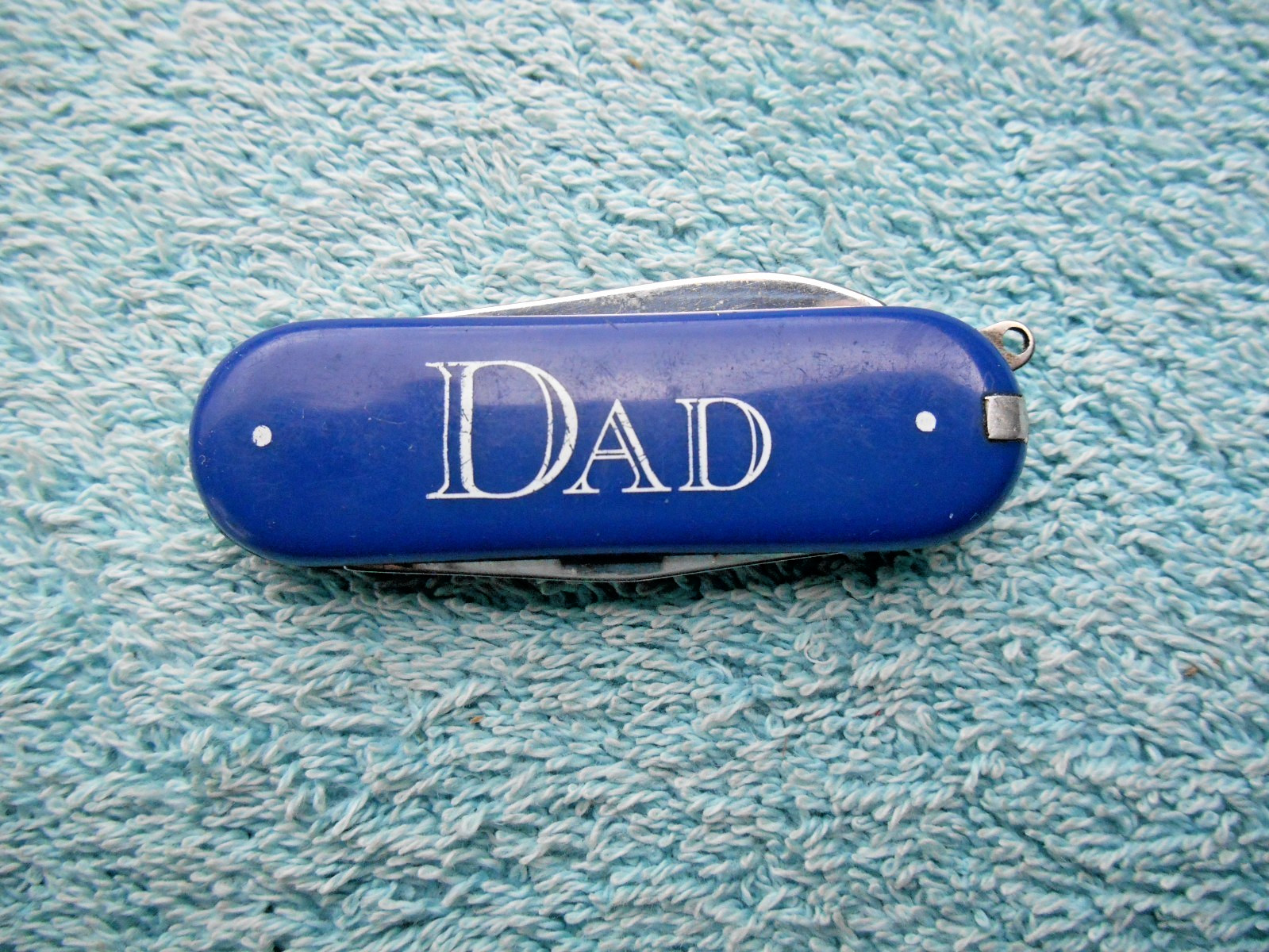 MULTI TOOL POCKET Knife 5 Function BLUE Stainless China DAD, YOURE NUMBER ONE!