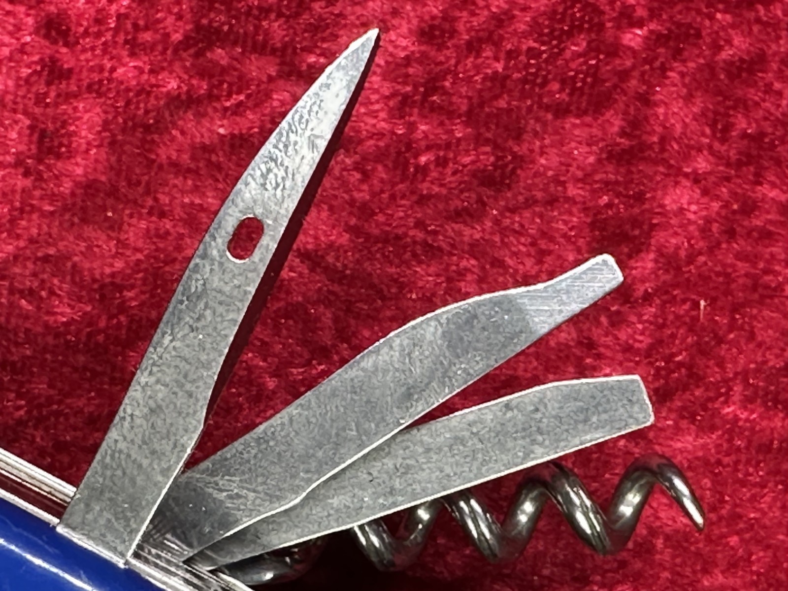 Victorinox Champion-C Motorola Blue Swiss Army Knife w/Pouch Rare Vintage (669)