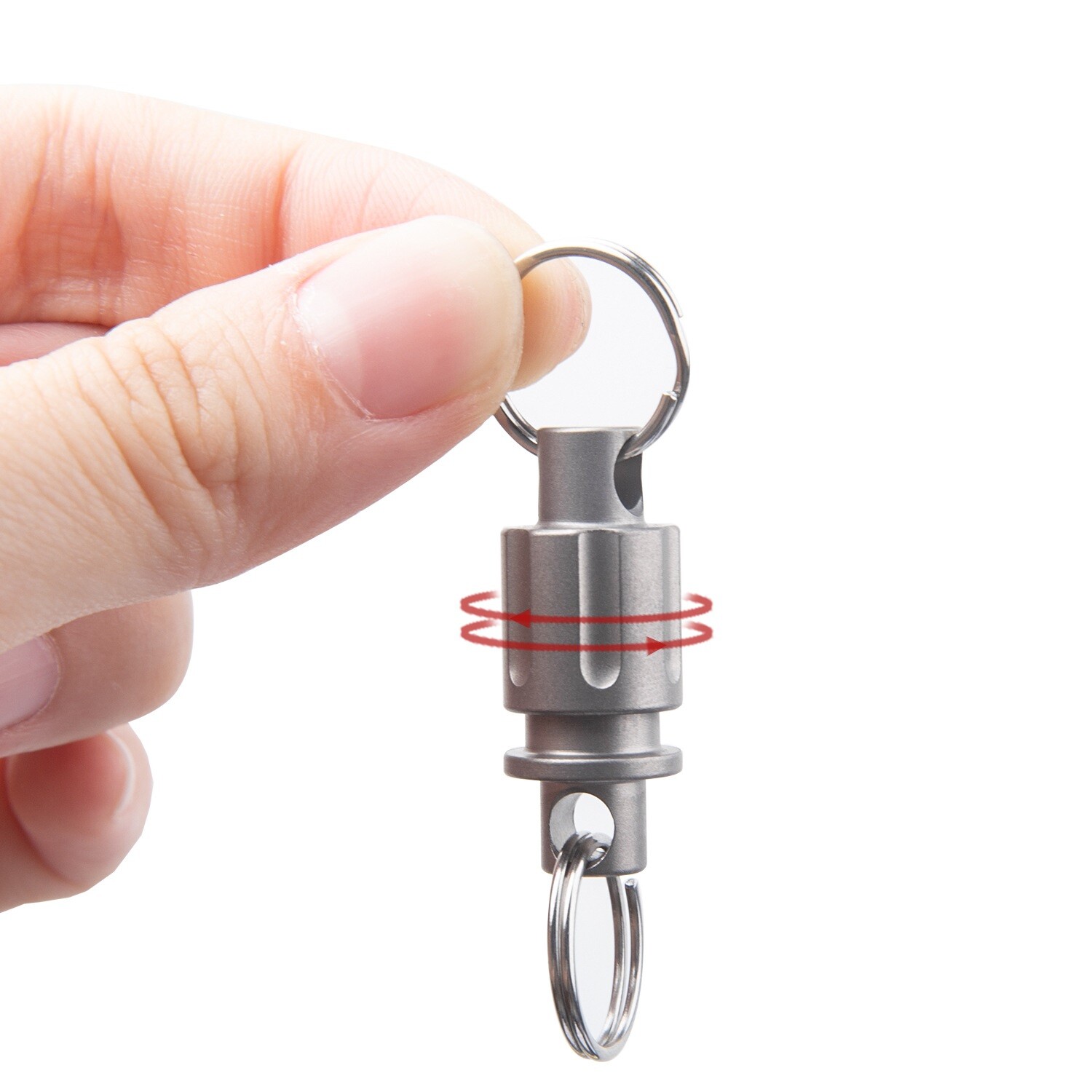 Titanium Quick Release Swivel Keychain Pull Apart Detachable Car Key Holder