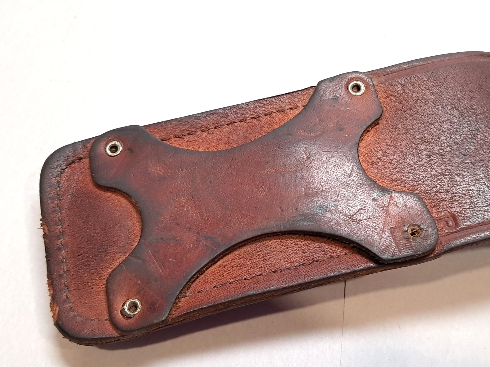 Vtg Schrade Tough Tool Multitool Made In USA w/ Leather Sheath