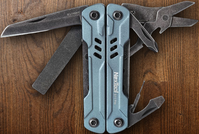 NexTool Mini Sailor S11 Pro Multitool Nine Tools Integrated Into Aluminum Handle