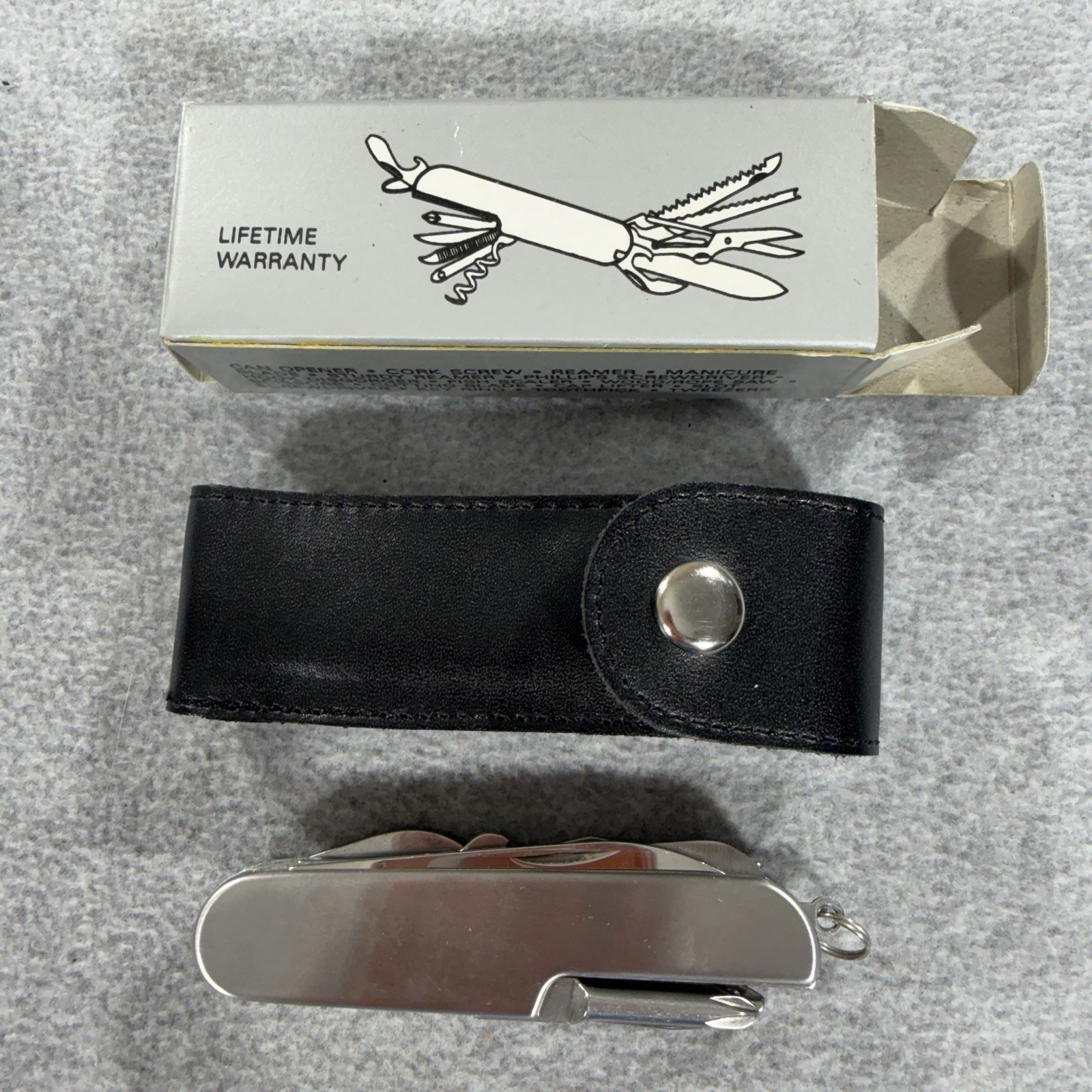 Royal Crest 14 Function Multi Tool Pocket Knife w/Sheath & Original Box