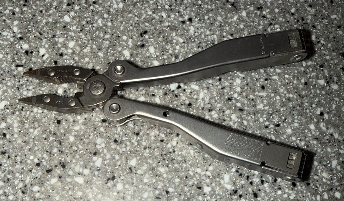 Schrade Tough-Tool Multi-Tool Pliers Knife with Leather Sheath USA