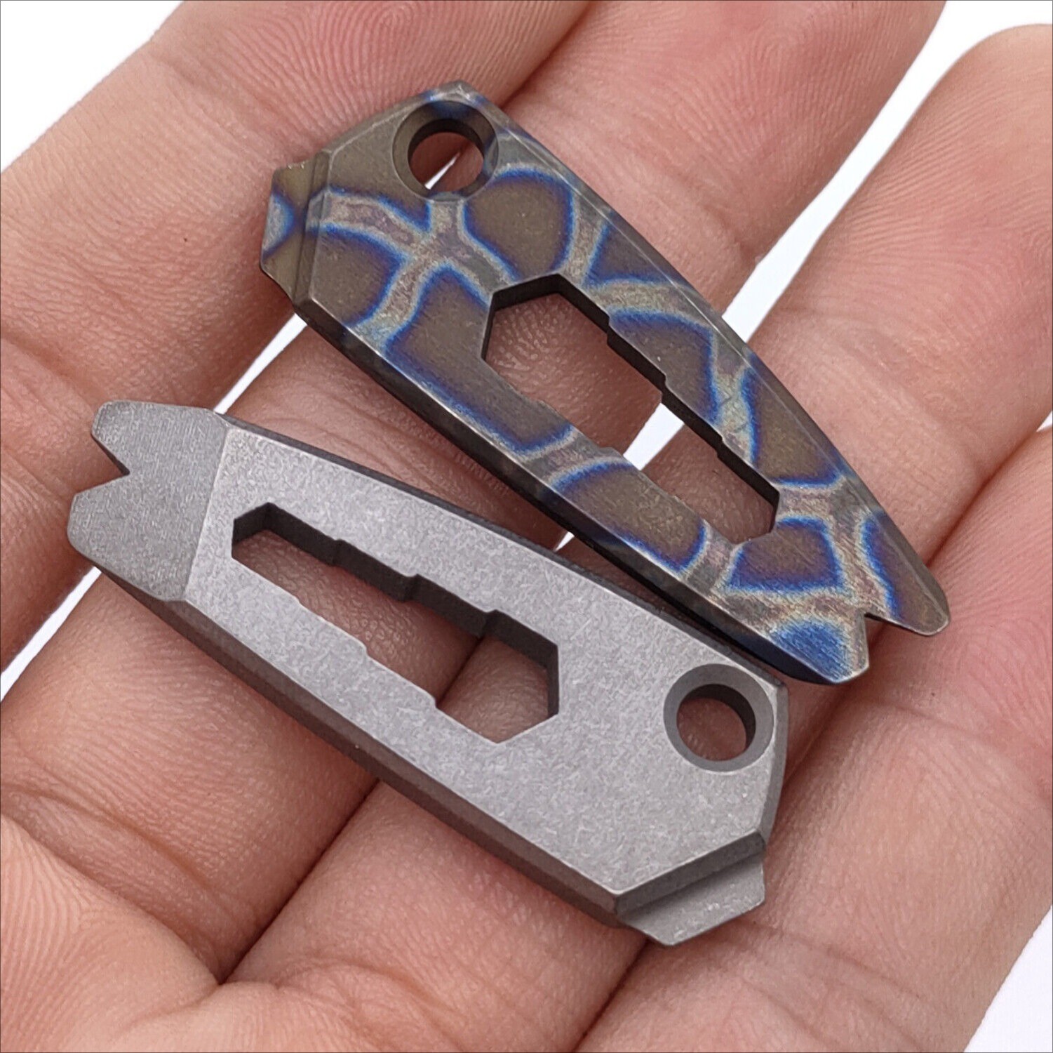 Solid TC4 Titanium Alloy Outdoor EDC Multi Tools Crowbar Pry Bar Screwdriver