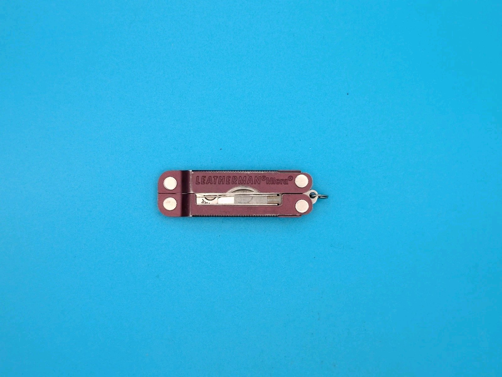 Leatherman Micra Multi-Tool, Knife, Scissors, Key Ring, Maroon!
