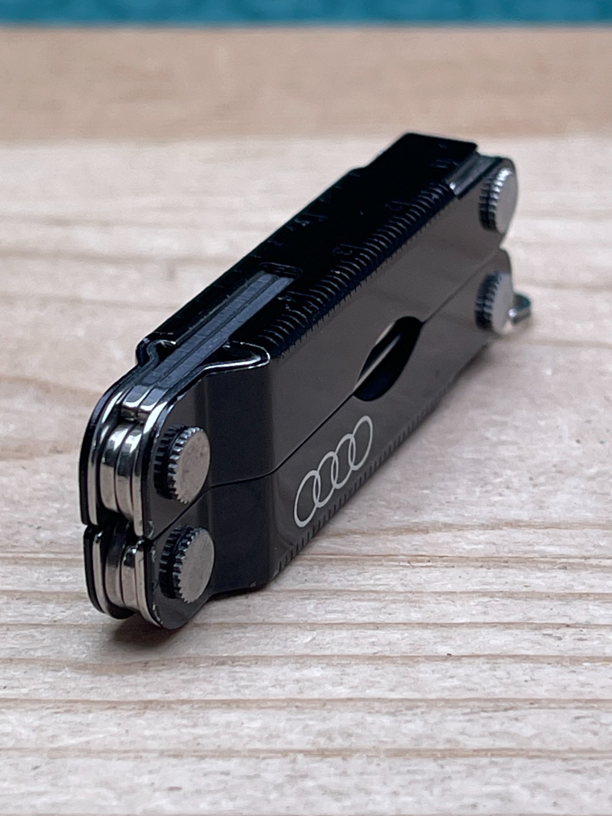 Leatherman Micra Black Anodized Aluminum Multi-tool Knife W/AUDI Logo 11/08