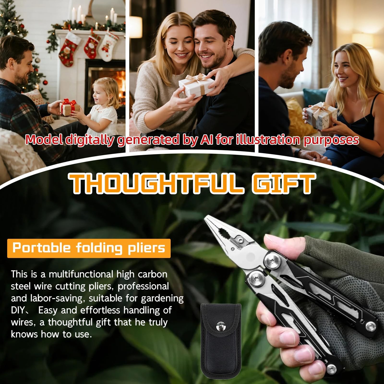 28-in-1 Multitool Pliers with Scissors,Saw, Screwdrivers,Rope Cutters,Can Ope…