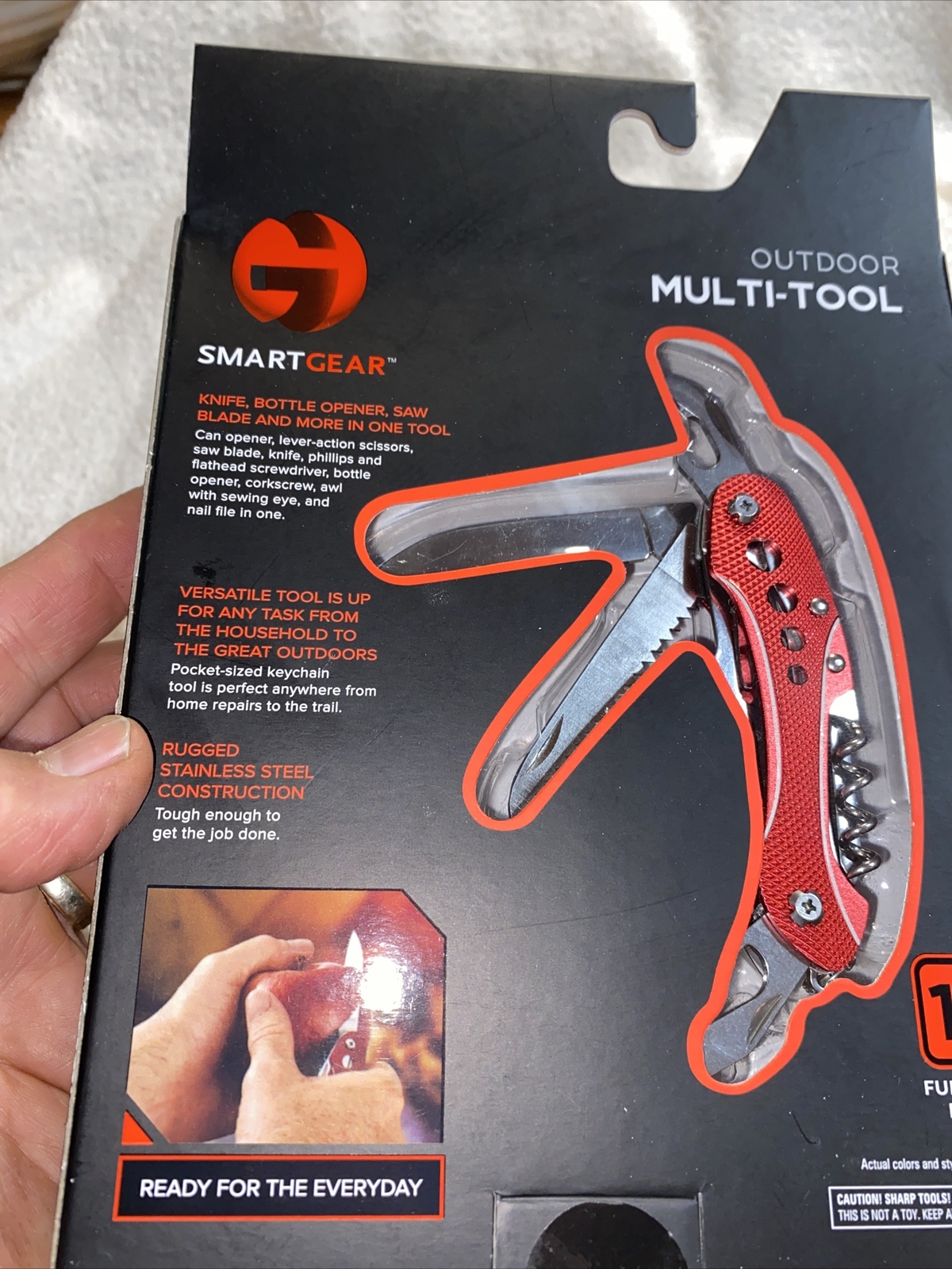 NEW SMARTGEAR Outdoor STAINLESS STEEL MULTI TOOL POCKET KNIFE & Saw & Tools