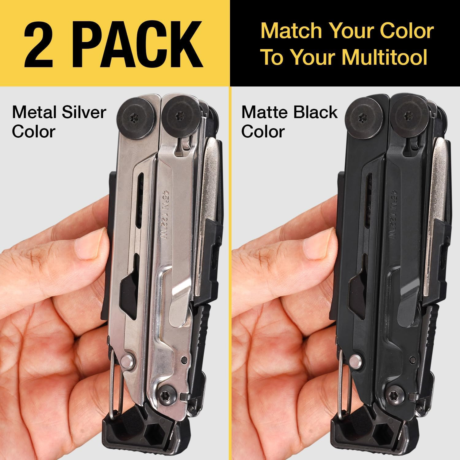 [2-Pack] Stainless Steel Pocket Clip – Perfect Fit For Leatherman Signal Multi-T