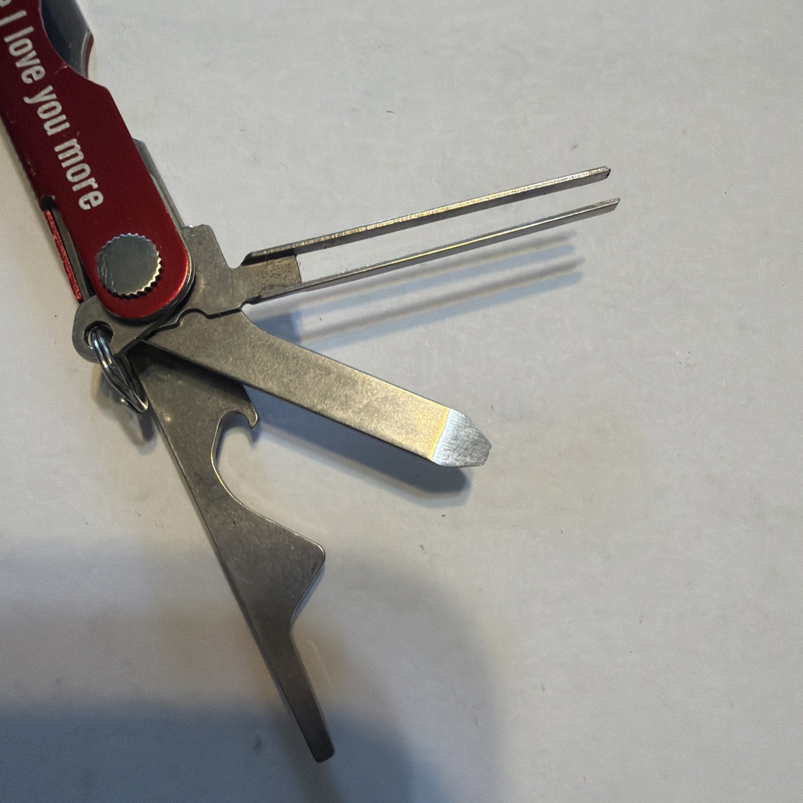 Leatherman Micra Multi-Tool, Knife, Scissors, Key Ring, Red , Stainless.