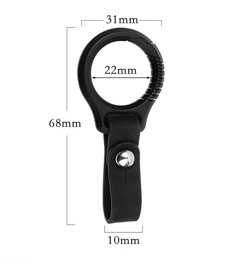 NewTitanium Alloy Leather Car Keychain Portable Key Ring Waist HangingPendantEDC