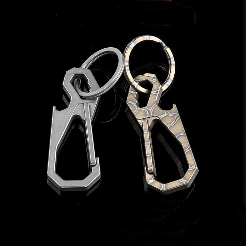 New EDC Titanium Alloy Key chain Carabiner Opener Multi Tool Portable Outdoor