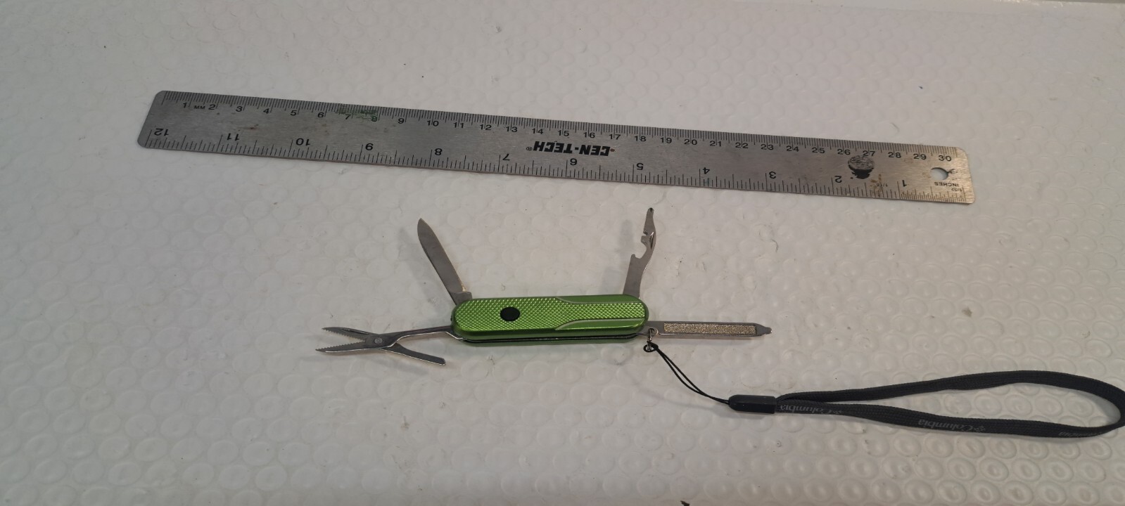 Columbia Tough Tool Green Multi Tool 4 Function Pocket Knife FREE SHIPPING