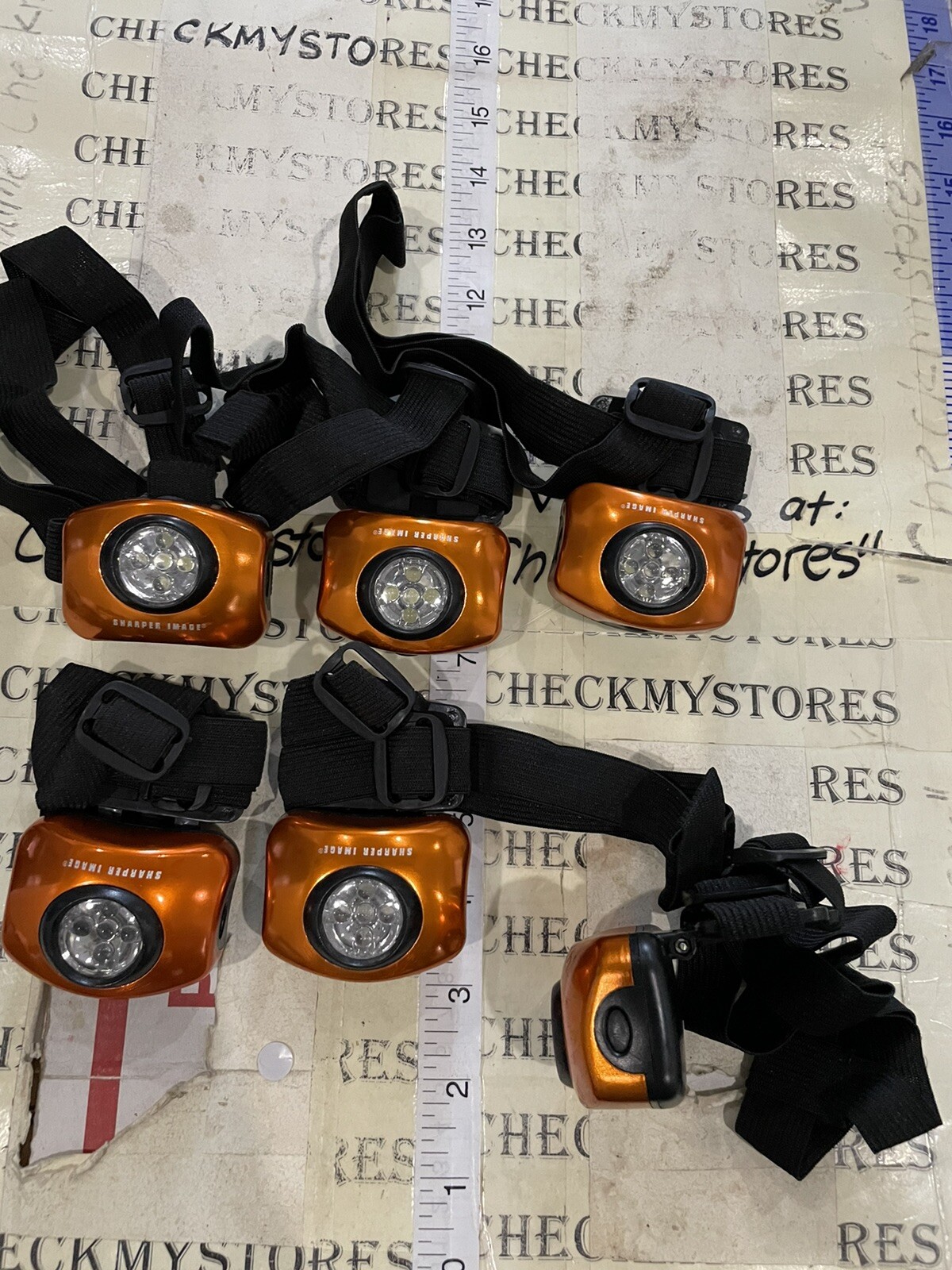 NEW 6X SHARPER IMAGE Ultra-brute Head Lamp 5 LEDs And Hand Free