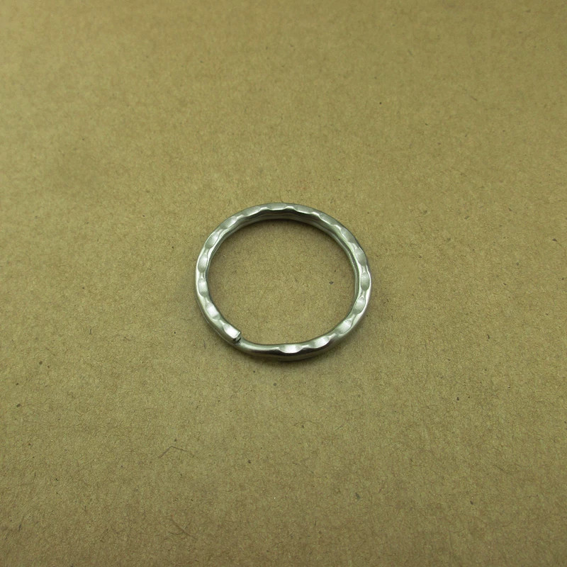 Titanium Keyring Round Flat Ring Keychain Dia 16/19/21/24/25mm Ti Ring