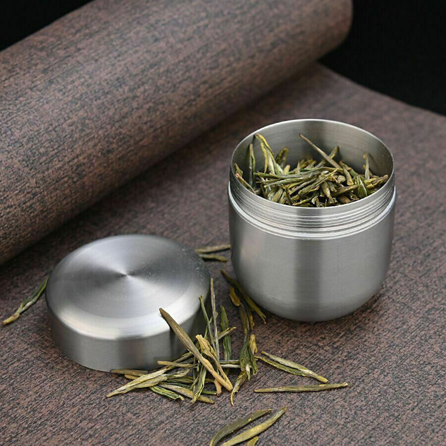 Solid Titanium Alloy Dust-proof Waterproof Jewelry Storage EDC Outdoor Tea Box