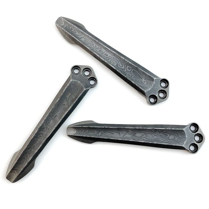 Damascus Steel Pocket Clip for Benchmade 551 Emerson Knife DIY Replacement Clip