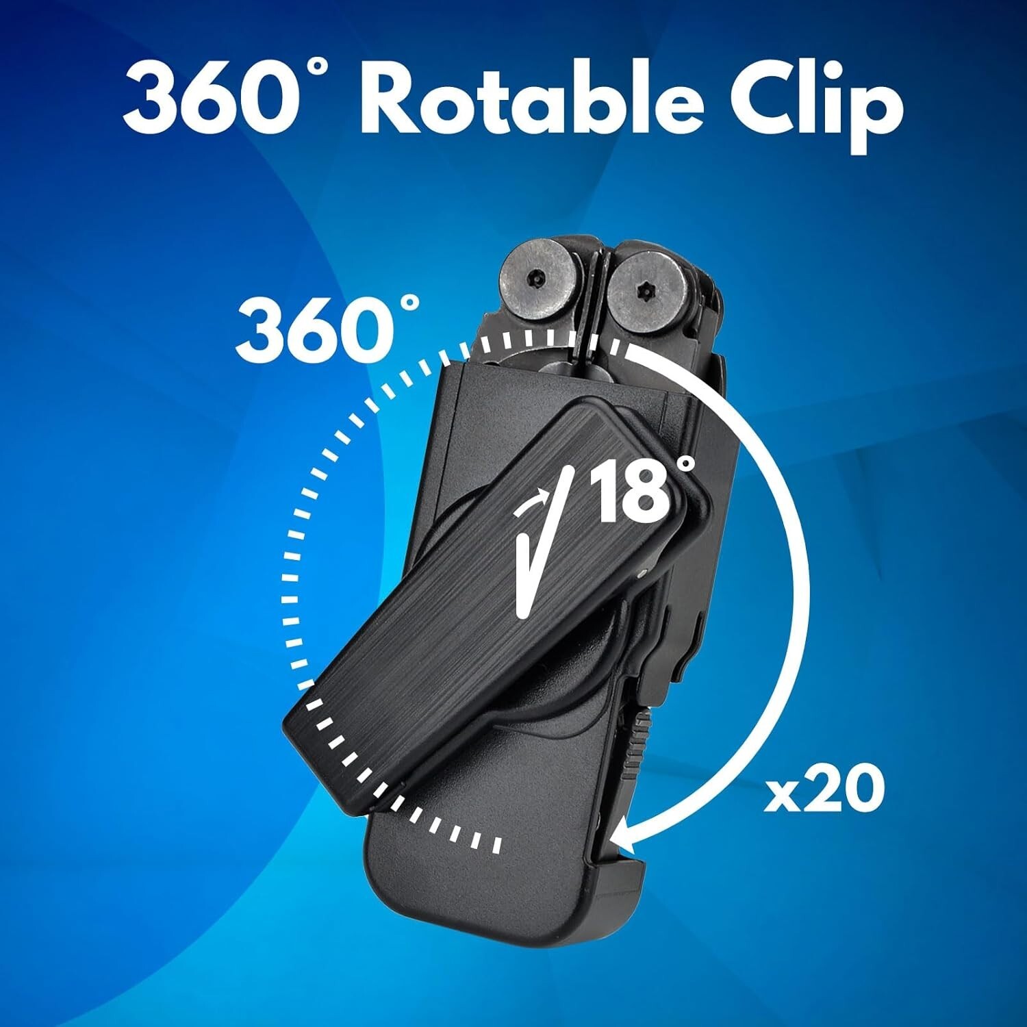 Sheath For Leatherman Wave/Plus Case 360° Rotable Clip Easy Clip On Tool Belt