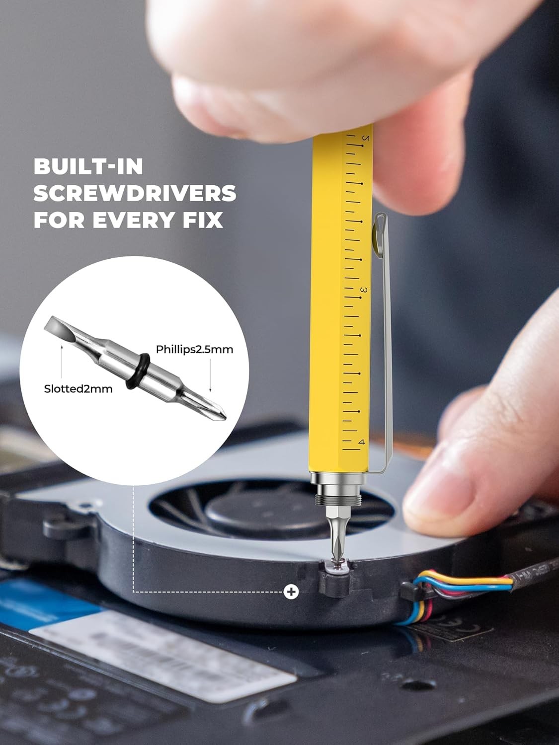 Multitool Pen Gift for Men Women Unique EDC Gadget Crafting Tool with Level and