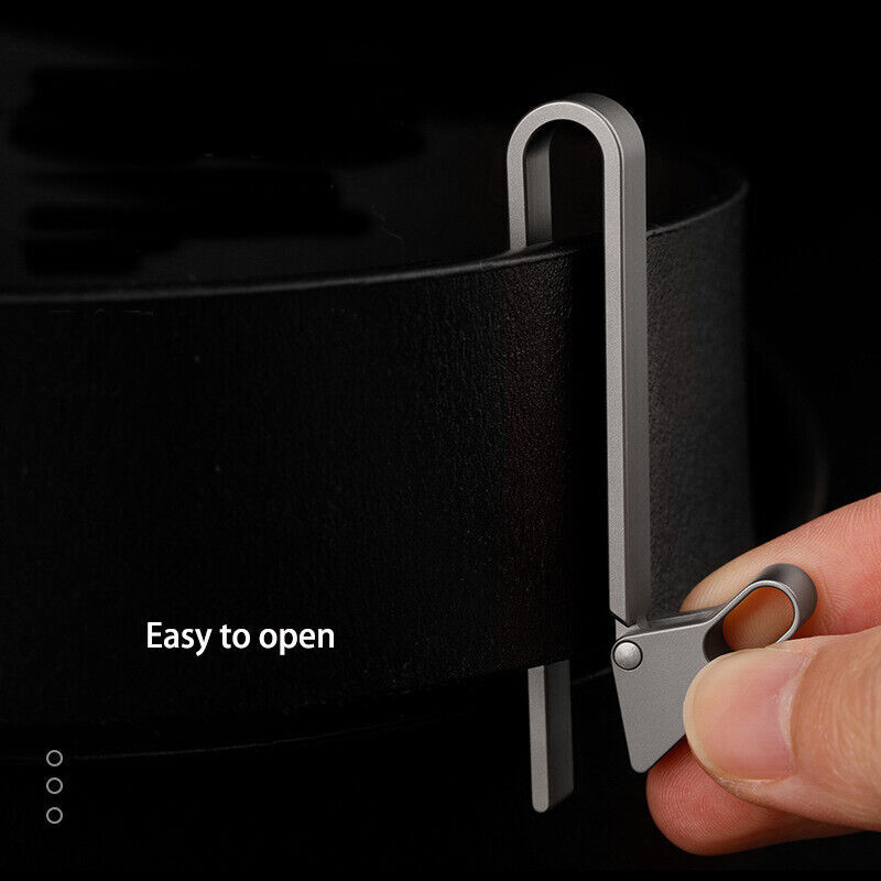 EDC Titanium Alloy Quick Buckle Detach Belt Waist hanging Keychain Key Ring Tool