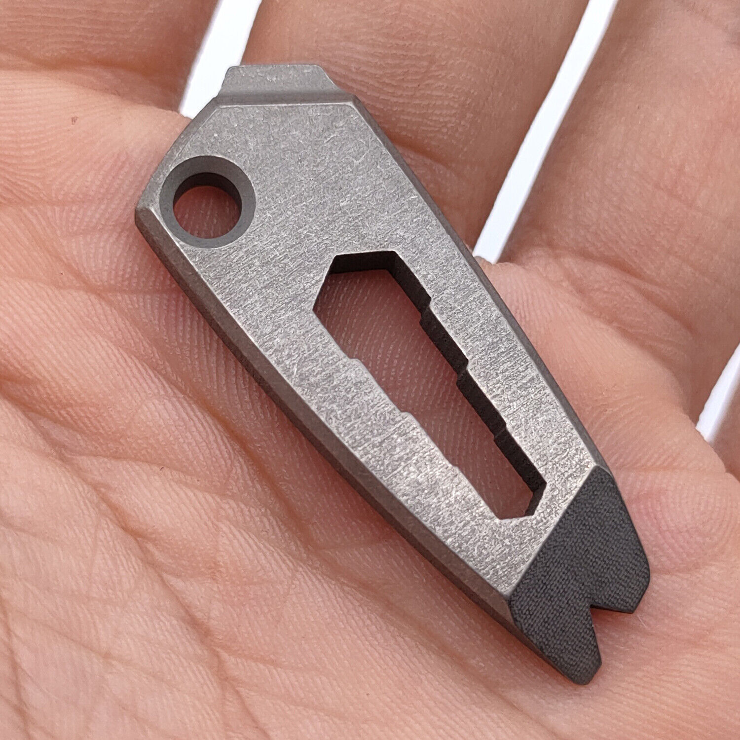 Solid TC4 Titanium Alloy Outdoor EDC Multi Tools Crowbar Pry Bar Screwdriver