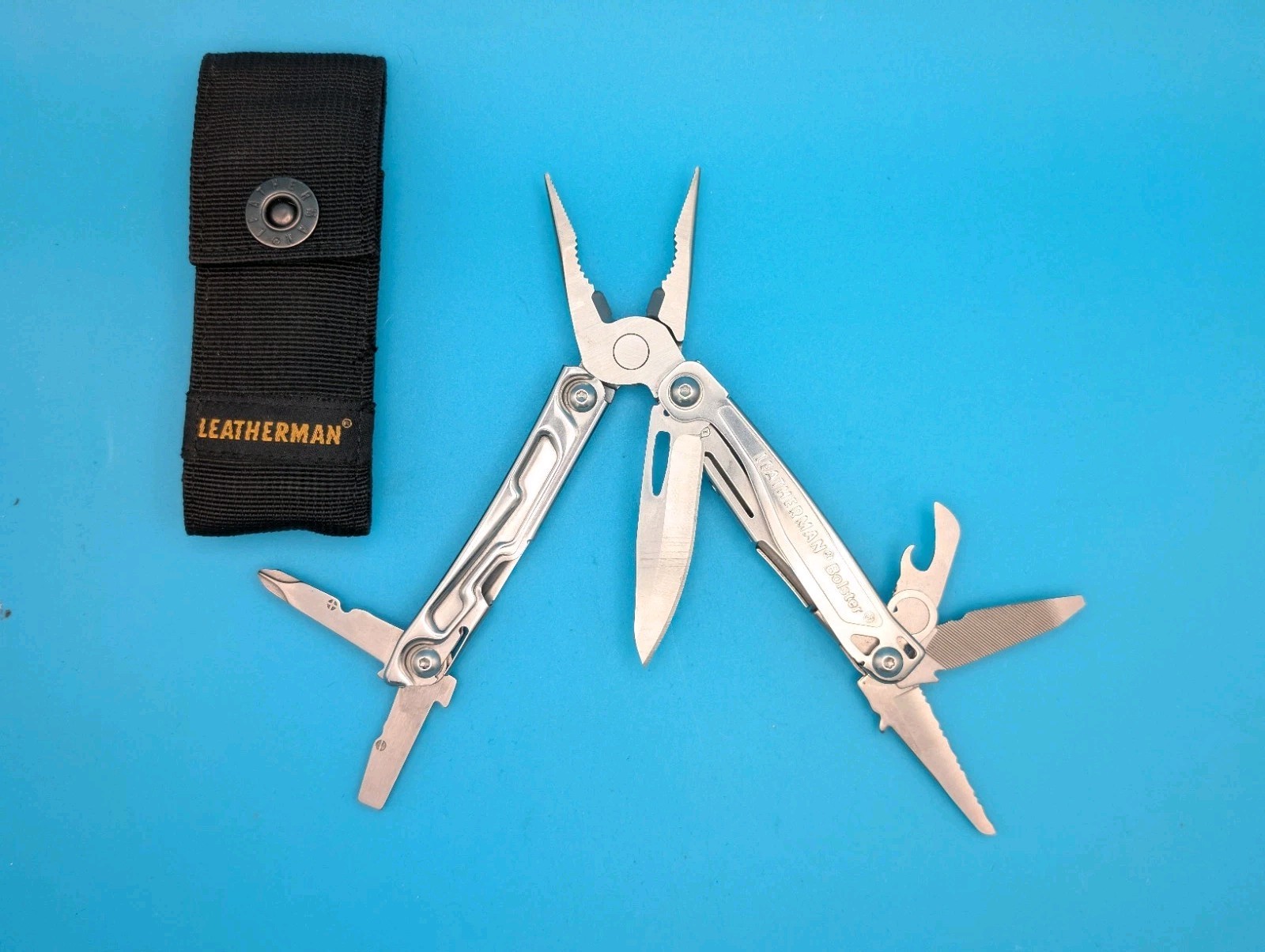 Leatherman Bolster 13 Tool Stainless Steel Multi-Tool! With Sheath!