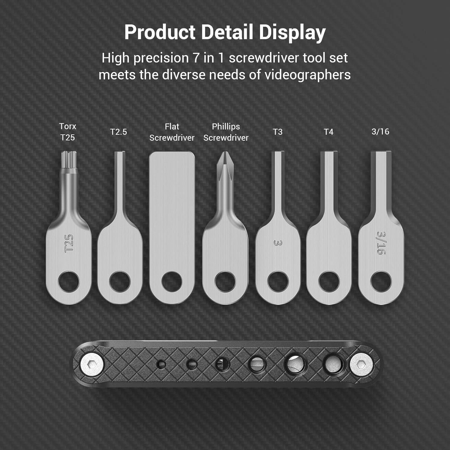 7-in-1 Folding Multi-Tool Set for Photographers – Compact & Portable