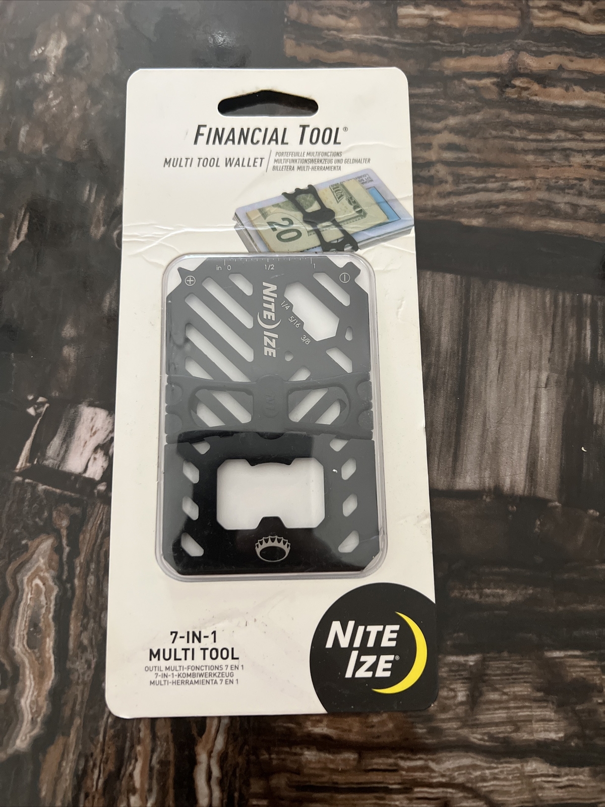 Nite Ize Stainless Steel 7-in-1 Multi Tool Travel Wallet: Bottle Opener, Screwdr