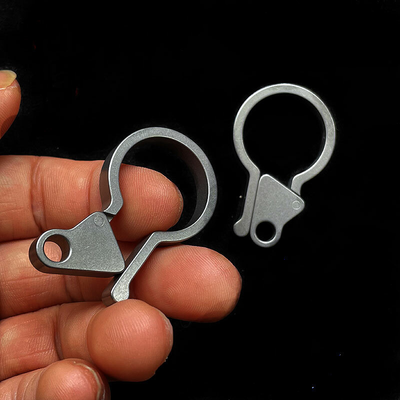 Titanium Alloy Side Open Keychain Tool EDC DIY Pendant Hanging Buckle HangingEDC