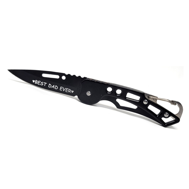 Engraved Best Dad Ever Pocket Knife, Father’s Day Cutter Gift for Husband Father
