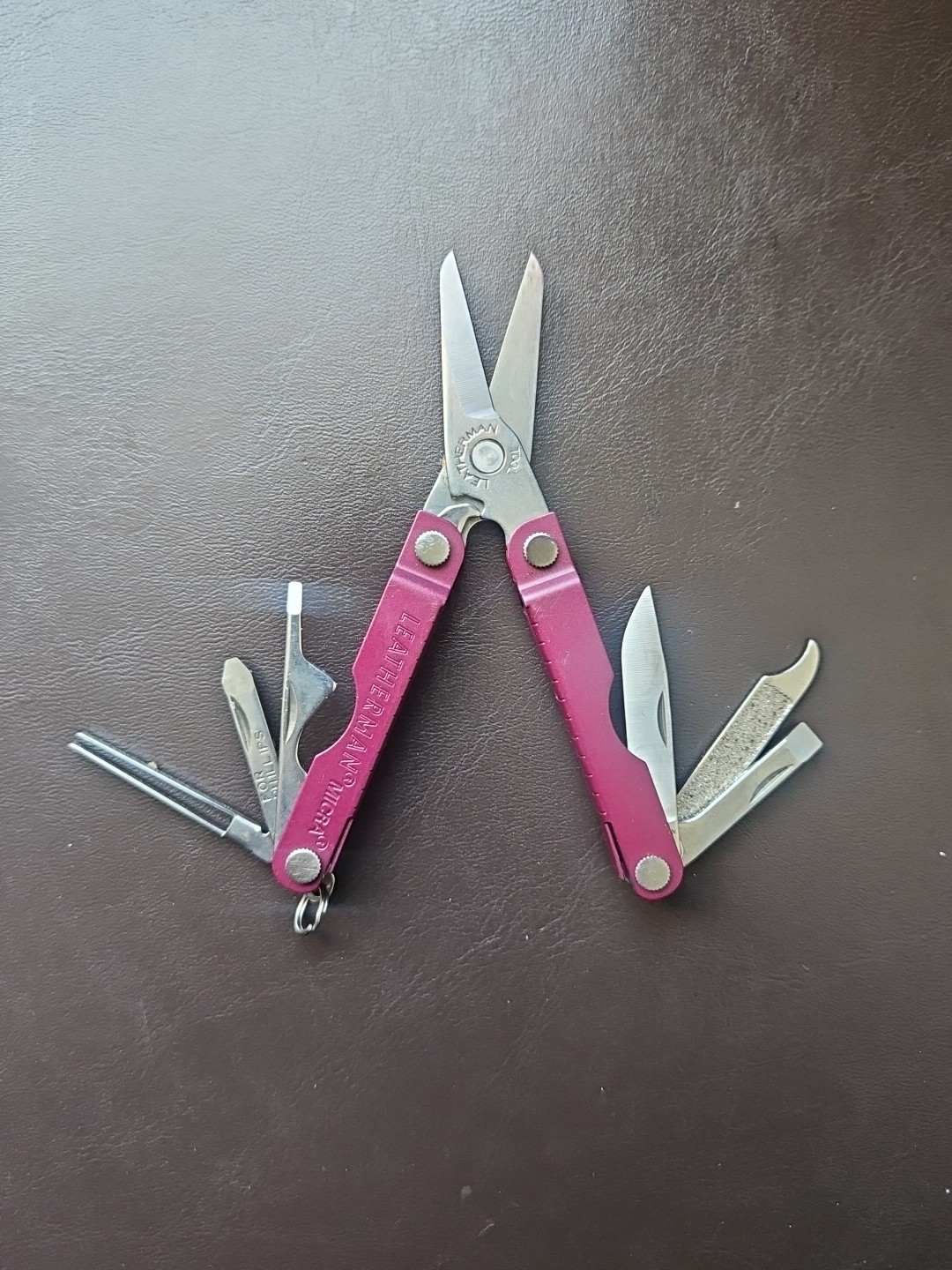 Leatherman Micra 10-in-1 Multi-Tool Keychain Carry Blue Stainless Original