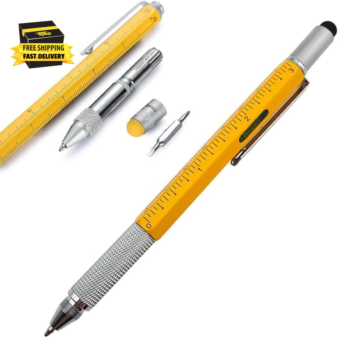 Stocking Unique Gadget Stuffers Novelty Gifts 6 in 1 Pens, Multitool Pen Constru