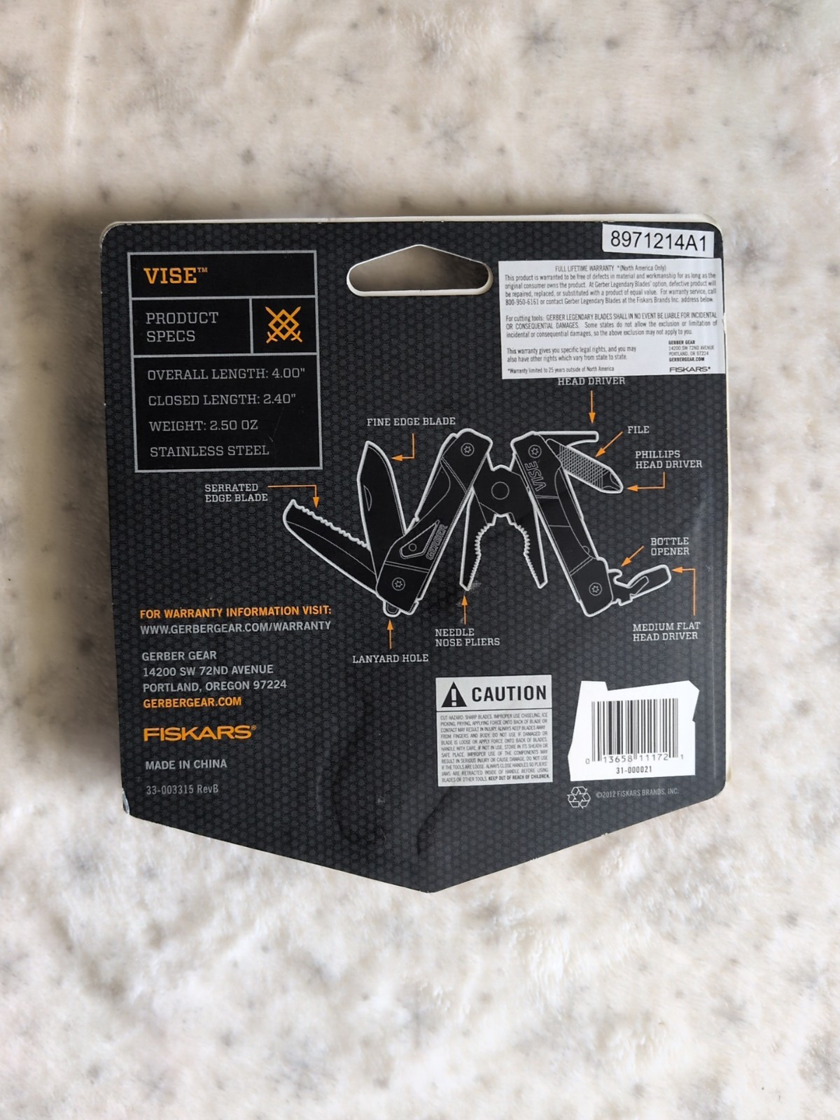 Gerber Essentials Vise 9 Tool Multi-Tool