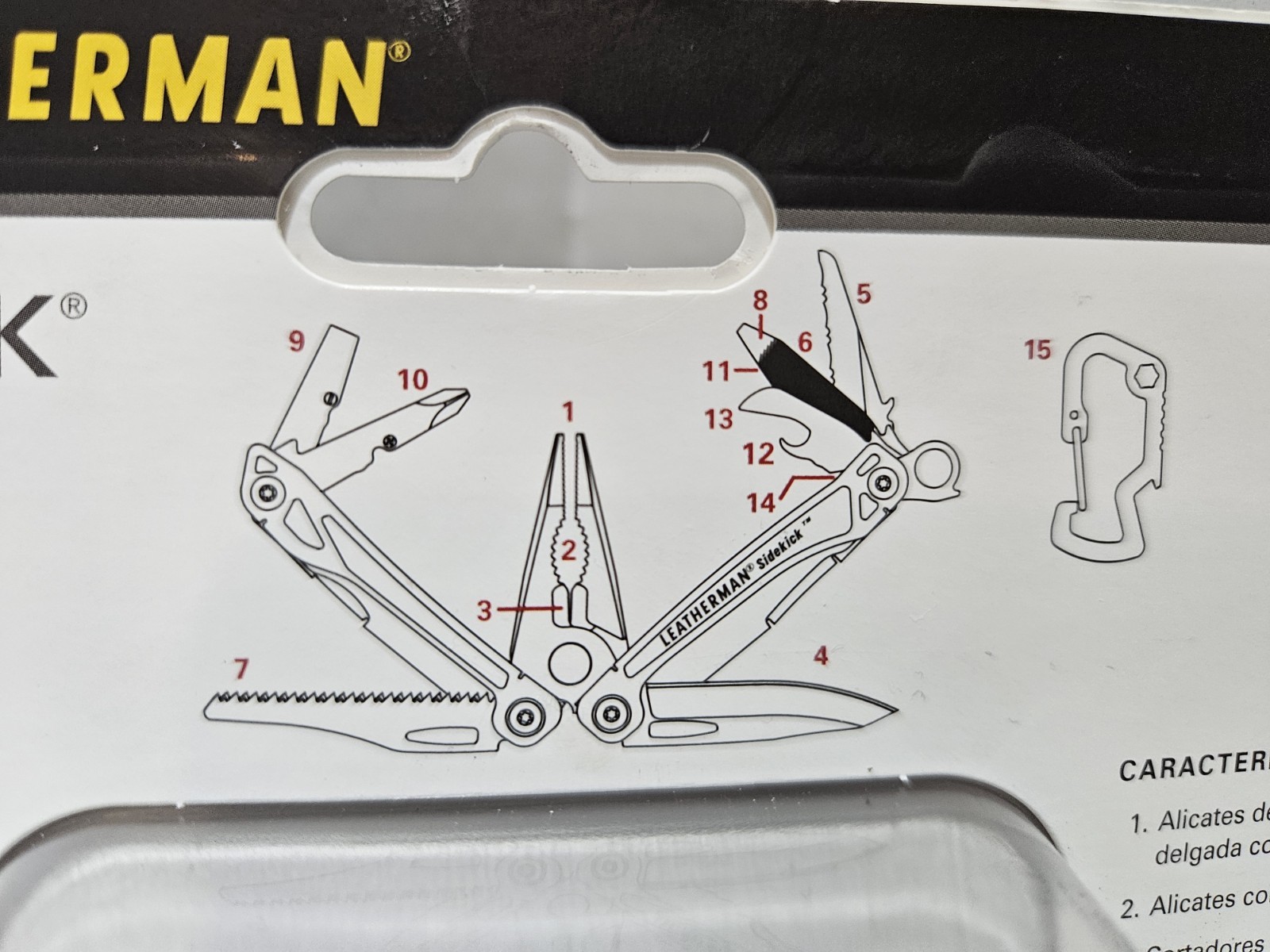 LEATHERMAN, Sidekick Multitool W/ Sheath and Clip 14 Tool. NEW OLD STOCK Sealed