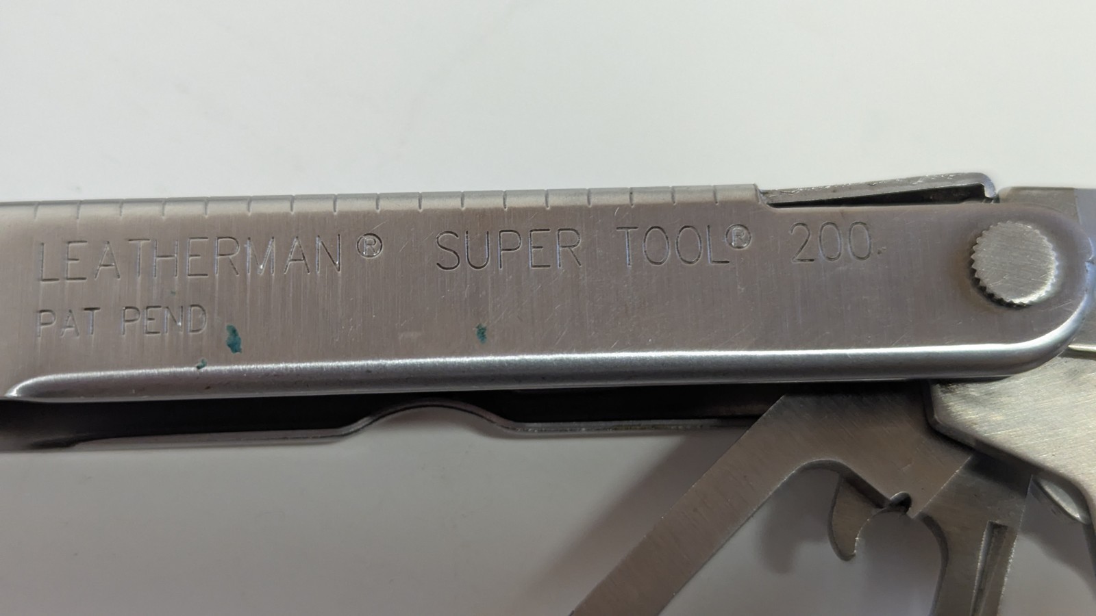 Leatherman Retired SUPER TOOL 200 Multi-Tool Stainless Date Stamp ~ 04/2003~EUC!