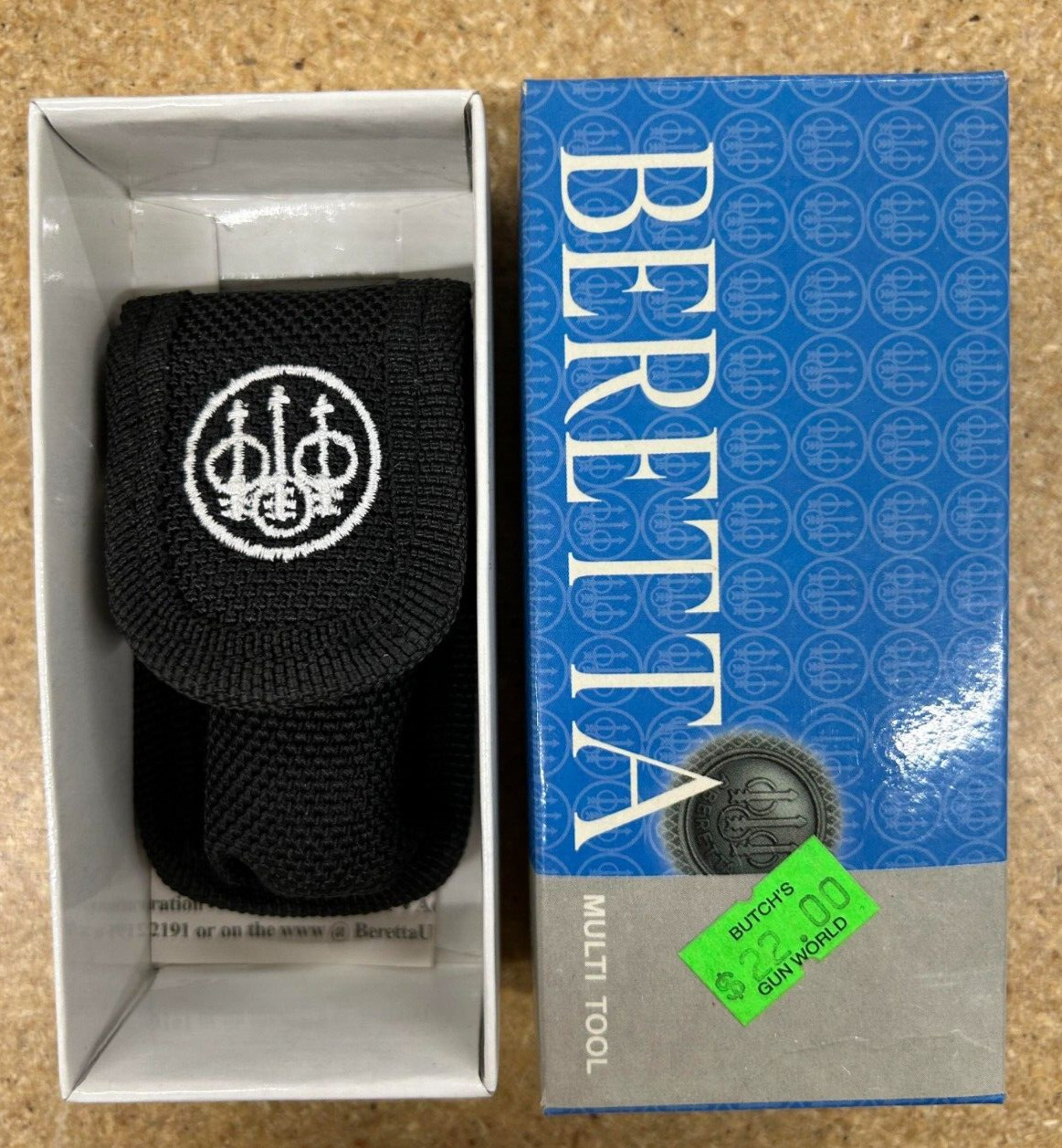 Beretta Multi-Tool New Pocket Tool with LED JK81OAO2 W/Belt Sheath