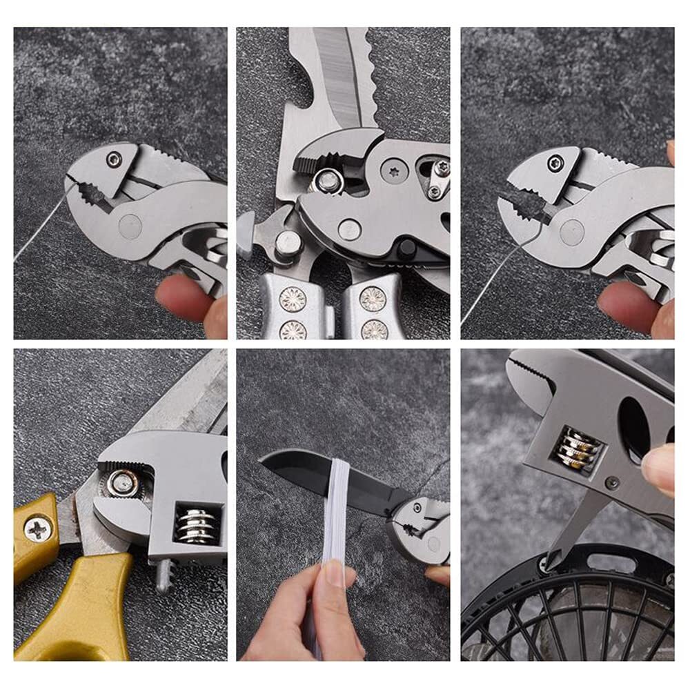 Multitool Wrench With 7 Tools/pliers/wire Cutter/flat Screwdriver/phillips Screw