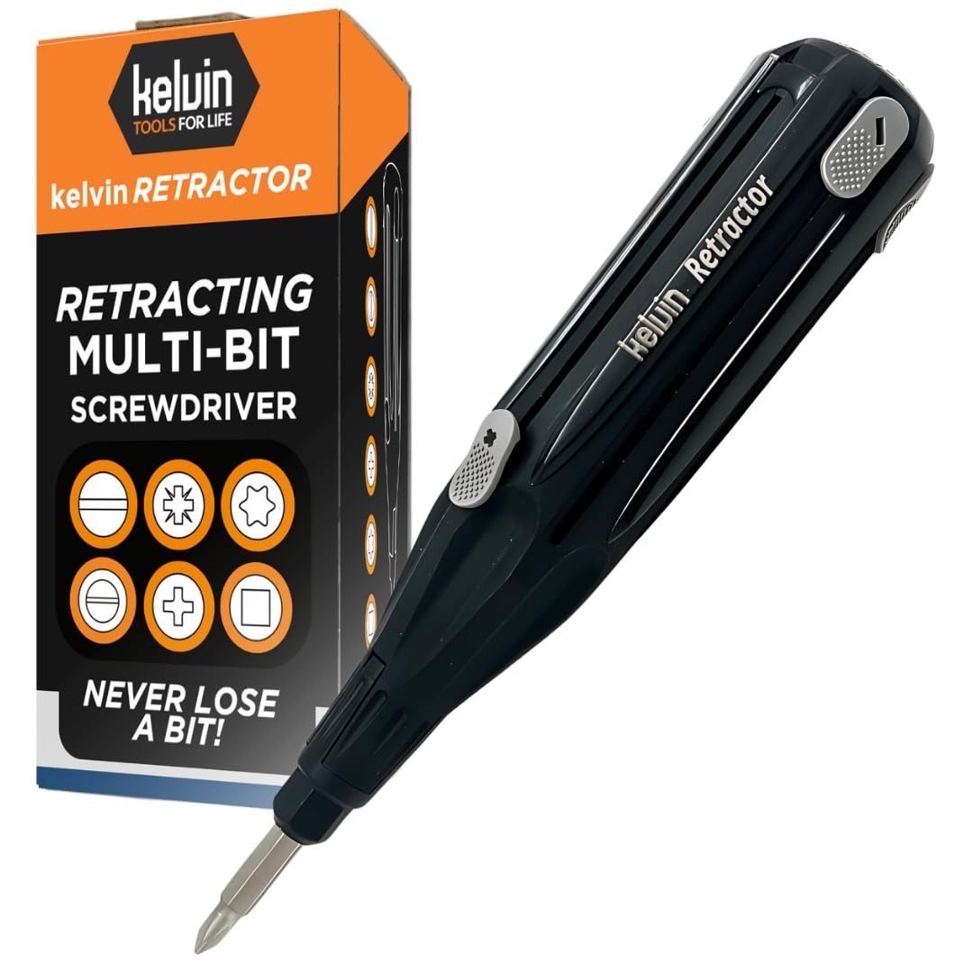 Tools Retractor – Retractable All-In-Screwdriver Quick Change Phillips Head a…