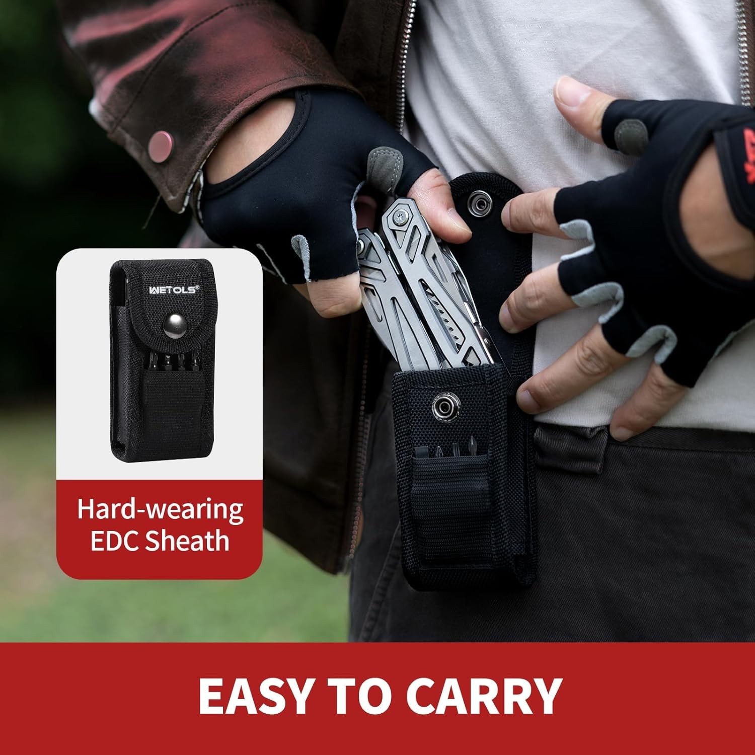 Survival Multitool with Sheath 21 in 1 Stainless Steel for Camping and Hiking