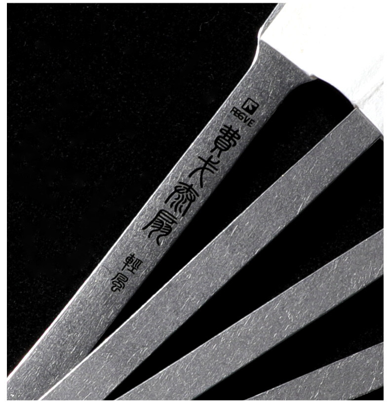 Titanium Alloy Folding Fan Outdoor Tactical 9-inch Metal Kung Fu Fan Tai Chi Fan