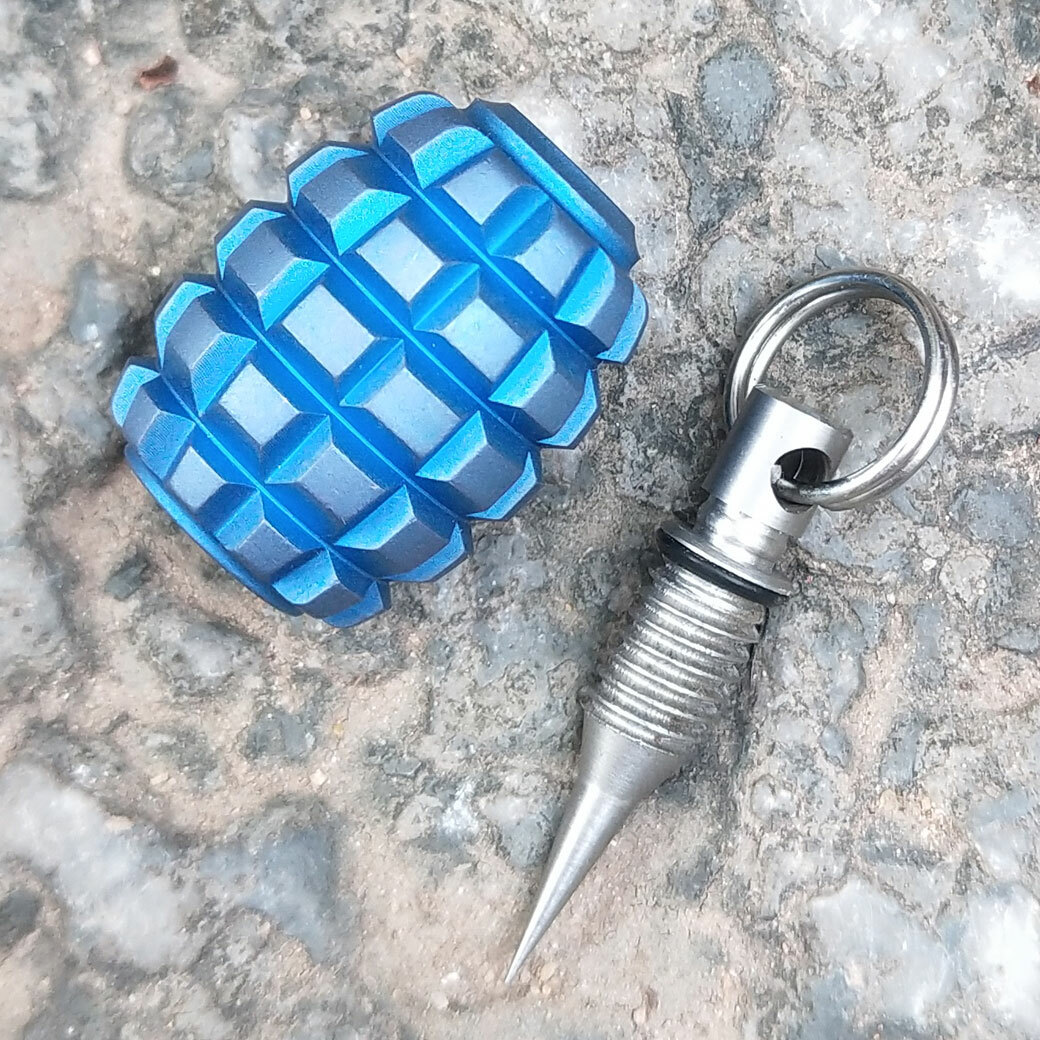 Titanium Begleri Knife Lanyard Beads Keychain Decoration DIY EDC Tool Pendants