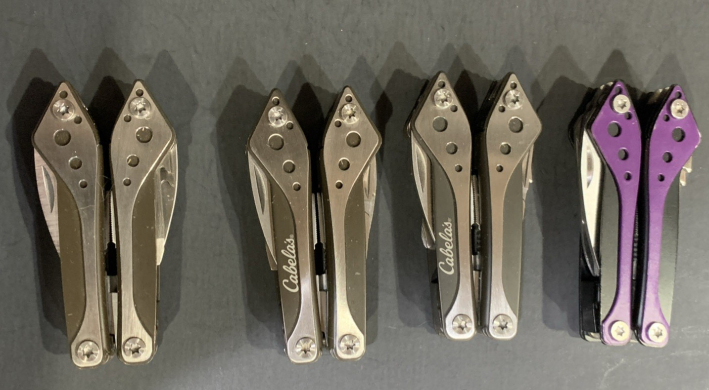 CABELA’S Multi Tool Stainless Lot Of 4 With Cases NEW