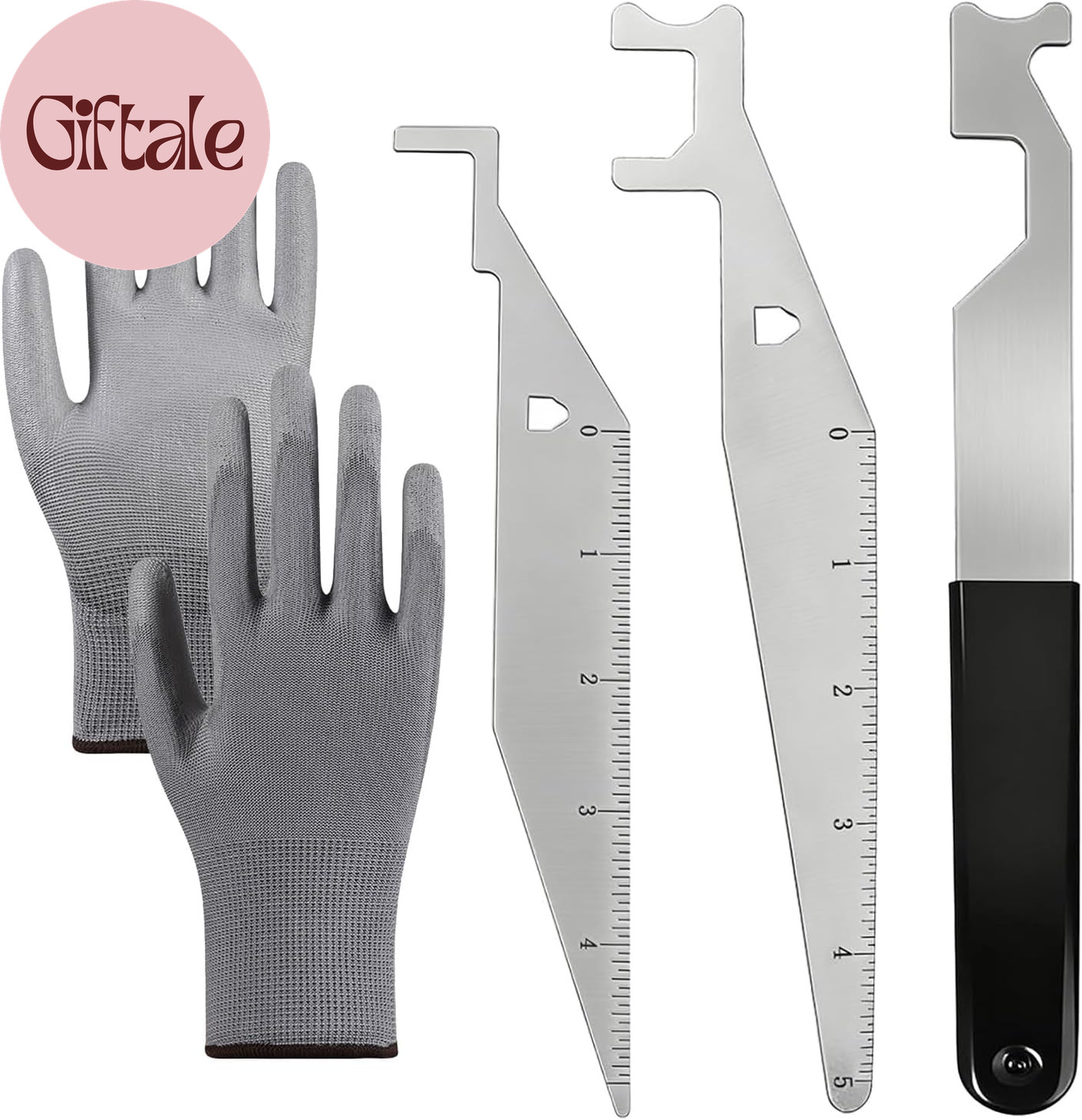Firefighters’ Door Opening Tools Multi-Purpose Kit,3 Pcs Spring Steel Pry Set,Do