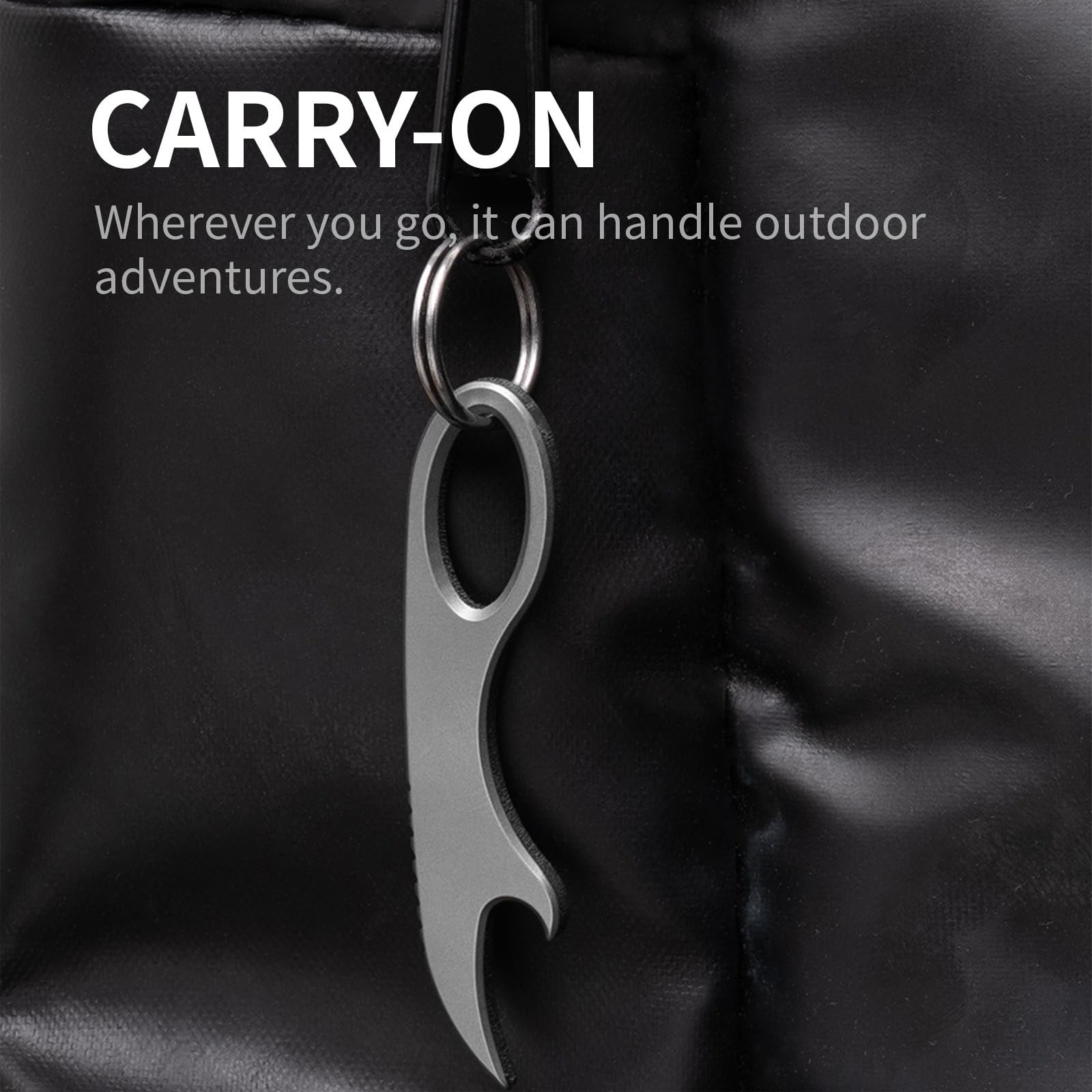 Titanium Alloy Multi-Tool Crowbar, Mini EDC Crowbar, Bottle…