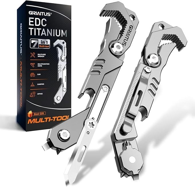 7 in 1 Multitool Knife Wrench Screwdriver Bottle Opener Window Breaker Seatbelt