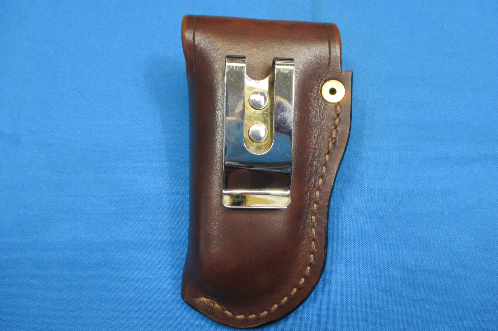 Leather Sheath LEATHERMAN WAVE MULTI TOOL, Holster Shaped, WITH STEEL BELT CLIP