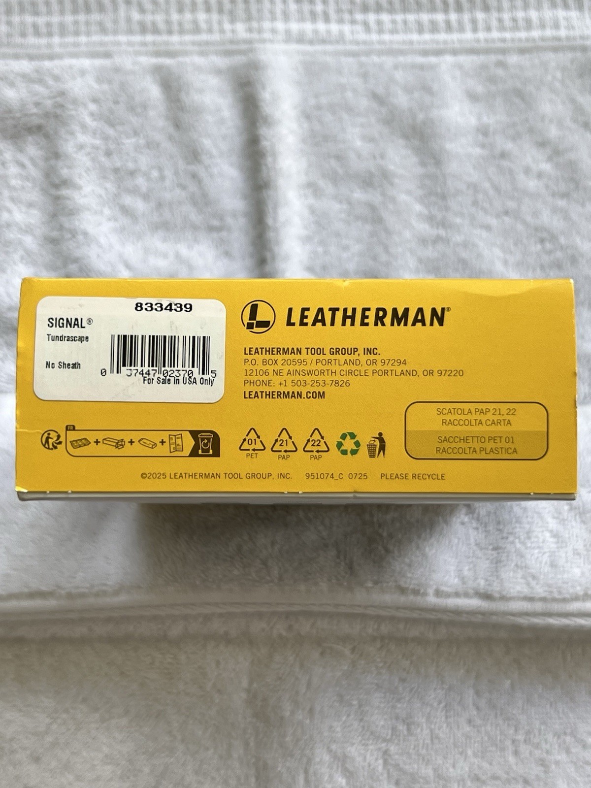 NEW LEATHERMAN® SIGNAL® 19 Tool Stainless Steel Multitool 833439 Tundrascape