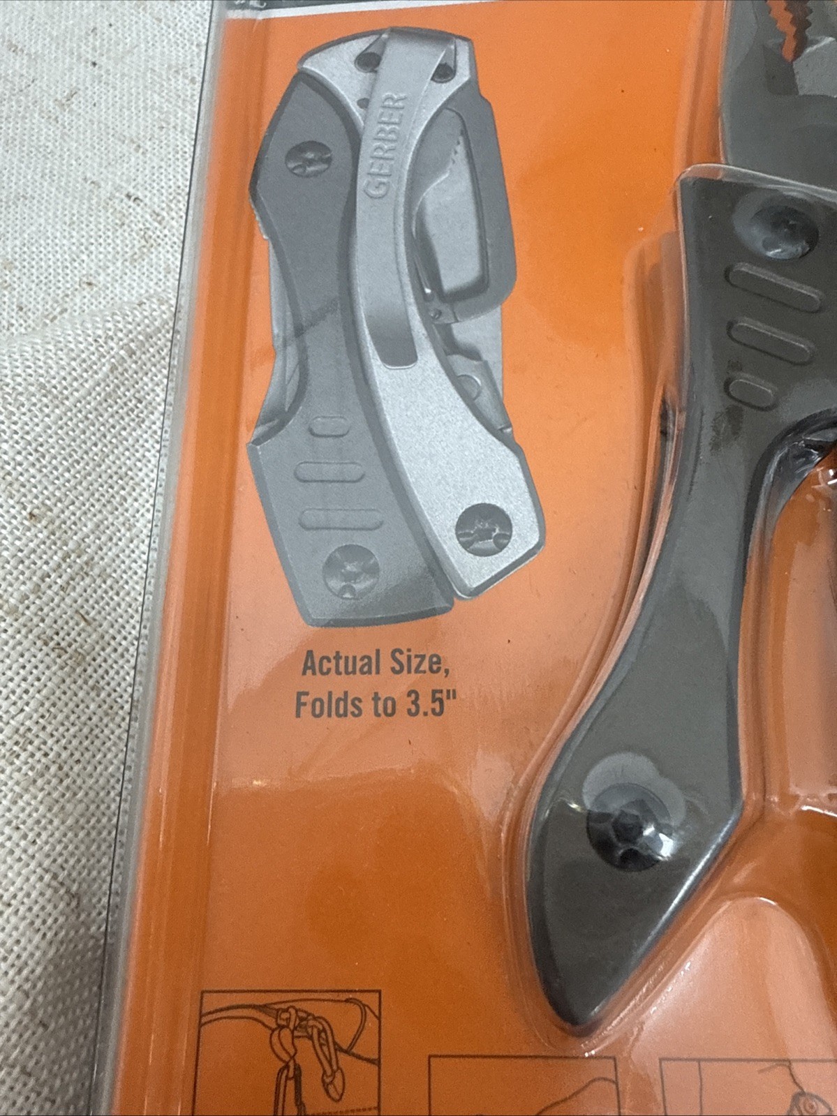 Gerber Crucial 9-in-1 Multi-Tool Pliers Gray, Pocket Clip, Carabiner, 2.25″