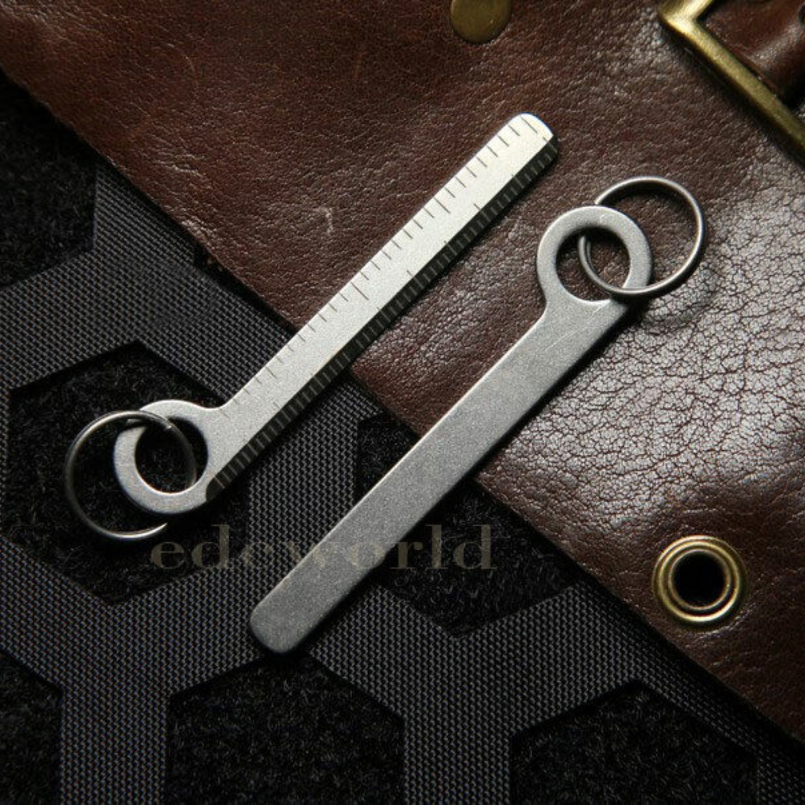 Titanium Pendant Necklace Portable Outdoor Multi Tools EDC Card Keychain