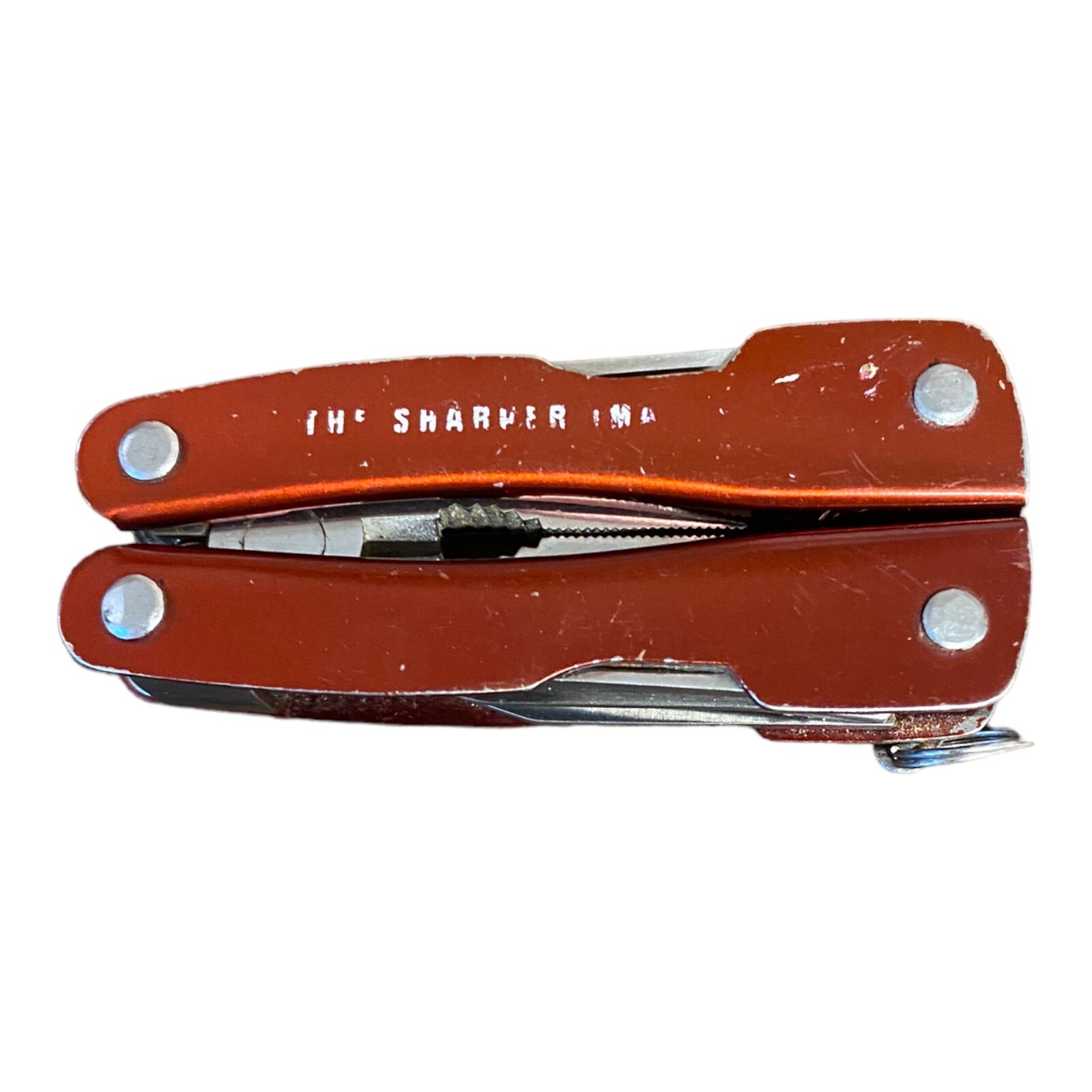 The Sharper Image® Red Pocket Knife Multi-Tool Knife